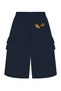 Tiny Stories Gabardine Cargo Pants with Wide-Leg Fit - Midnight Blue - 5