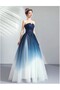 Rochie de seară lungă, bleumarin, cu degrade - 6