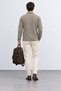 Men’s Regular-Fit Polo Collar Sweatshirt with Half-Zip | MEW2311657-1 - 5