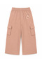 Tiny Stories Gabardine Cargo Pants with Wide-Legged Design - Salmon - 5