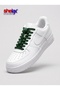 Flat-Spring Clip-Lock Smart Shoelace - Dark Green