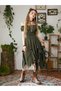 Rochie midi, verde - 5