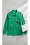 Women's Safari Jacket with Pocket Detail and Snap-Fastened Closures, Long-Sleeved, Collared, and with Collar Detail and Sleeve Details - 7