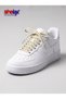 Flat Smart Shoelaces - White with Gold Glittery