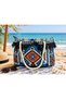 Ethnic Patterned Kilim Shoulder and Beach Bag – 50X30 cm - 2