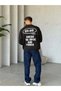Snoze Printed Knit Sweatshirt, Size G, Black - 4