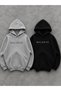 2-Piece Set: Black & Gray Hooded Sweatshirt - Balance