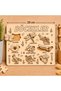 Montessori Bul Tak Wooden Insect Puzzle, Educational Toy, Shape Matching Puzzle, for Ages 2-6, Turkish.