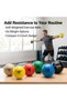 Soft Weighted Exercise Ball, 4.5 Inch Diameter, Flexible PVC Shell, Wipe-Clean Surface for Strength Training, Muscle Toning and Rehabilitation Exercises, Available in 6 Weights - 3