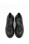 Women's Black Thick Sole Loafers, Lightweight High-Platform Casual Moccasins - 5