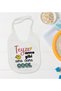 BK Kids "Auntie, Just Like Mom" Design Baby Bib - Model 1