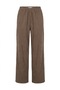 Green - Woven Fabric Elasticated Hem Wide-Leg Pants GREEN