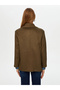 Women's Lined Brown Suede Jacket Uw26Ckt007 - 4