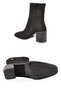 Zippered, Pointed-Toe, Stylish Black Suede Women’S Heeled Boots Pc-56169. - 5