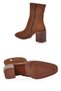 Zippered Heeled Pointed-Toe Stylish Brown Suede Women's Heeled Boots Pc-56169 - 5