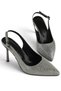 Stella Women's Sparkling Pointed-Toe Open-Back Evening Shoes. - 6