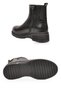 Zippered Side Elastic Rubber Sole Stylish Comfortable Black Shiny Women's Boots Pc-56116 - 5