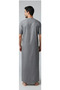 Men's Moroccan Half-Sleeve Embroidered Jalabiya – Multi-color - 4