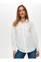 Women's Poplin White Shirt with Chest Pocket Us25Gml042 - 3