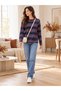 Women's Striped Long-Sleeved Cotton T-Shirt. - 2