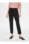 Women's Front-Slit Slim Fit Knit Black Pants B00089 - 2