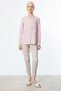 V Neck Linen Shirt 03134 - 3