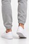 Men's Grey and Black Sweatpants with Elastic Cuffs, Drawstring Waist, and Soft Fleece Lining. - 8