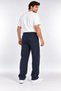 Men's Navy Blue Baggy Sweatpants with a Fleece Lining, Elastic Waistband, and Comfortable Fit. - 8