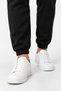 Men's Black Sweatpants with Elastic Cuffs, Drawstring Waist, and Soft Fleece Lining. - 8