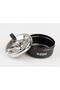 Brand Odorless Small Size Black Metal Luxury Ashtray with Movable Lid Quality Ash Tray - 2