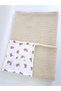 Jr Bunnies Teddy-Print Baby Blanket, 100x100 cm, Reversible Muslin Plush Duvet - 3