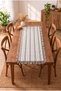 Cream-Colored, Black, Gray, and Beige Striped Modern Scandinavian Bohemian Textured Premium Tassel Runner and Console Table Cover, 58X116 Cm. - 3