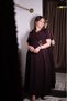 Cross buckle belted dress - 4