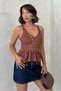Guipure Detailed Strappy Blouse - 3
