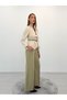 Avelina Belted Blazer with Belt Detail and Contrast Trimming, Paired with Pants—Cream and Light Khaki Suit - 4