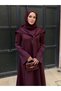 Almira Scuba Dress, Plum Color - 2