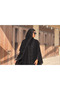 Royale Fleur – Luxury Black Floral Lace Abaya with Matching Hijab | Elegant Dubai Modest Occasion Wear - 2