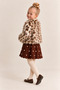 Girls' 3-Piece Knit Dress, Fur Jacket, and Blouse Winter Set for Weddings and Special Occasions. - 3