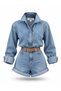 Topchic Belted Denim Jumpsuit