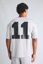 Boxy Fit Crew Neck Short Sleeve Printed T-Shirt I7745Ax26Au - 5