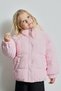 Ribbed Velvet Half Turtleneck Puffer Coat for Girls, H3052A526Au.