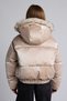 Furry Hooded Shiny Puffer Coat for Girls H2934A826Au - 8