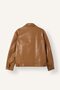 Regular Fit Shirt Collar Buttoned Leather Jacket I1127Ax26Wn - 8