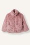 Warm, Stand-Up Collar, Zippered Faux Fur Jacket for Girls, G2763A826Wn. - 4