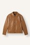 Regular Fit Shirt Collar Buttoned Leather Jacket I1127Ax26Wn - 7
