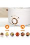 1.5L Electric Hot Pot, Mini Multi-Cooker with Dual Power Control, Nonstick Electric Frying Pan for Hot Pot, Stir Fry, Noodles, and Pasta - Ideal for Dorms, Offices, and Travel (White, 1.5L) - 2