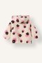 Hooded Floral Plush Cardigan for Baby Girls H9007A526Au - 2
