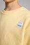 Oversized Crew Neck Sweatshirt with Label Detail, Thick Fabric, for Boys, J1533A826Cw. - 4