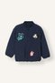 Disney Mickey College Collar Appliqué Taffeta Snap-Button Bomber Jacket for Boys I7960A526Wn