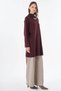 Pearl Detailed Knitwear Tunic Burgundy - 7